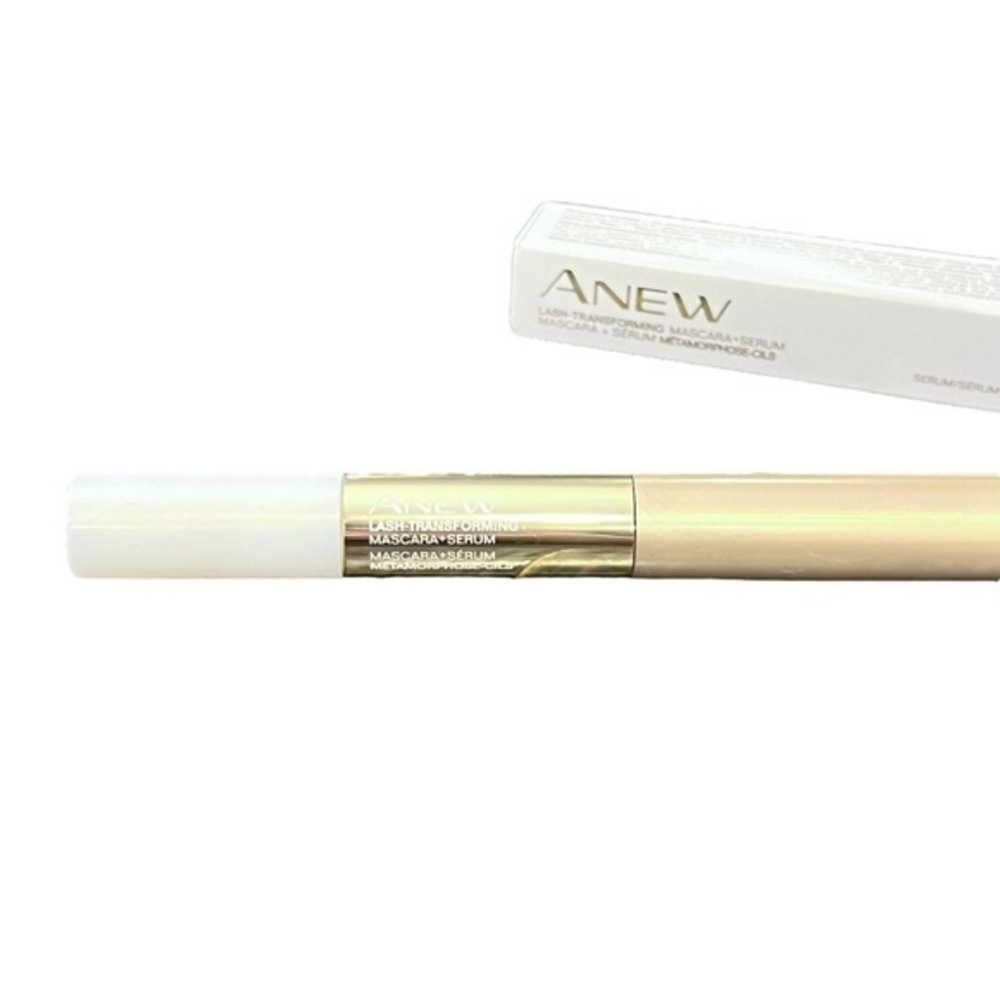 Avon Anew LASH TRANSFORMING MASCARA + SERUM Black Full‎ Size New Old Stock 6.5 g